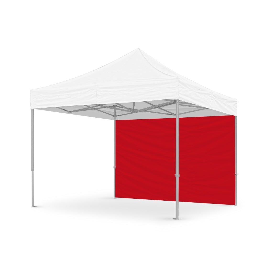 Plain 10ft canopy full wall in red - Flare Shade