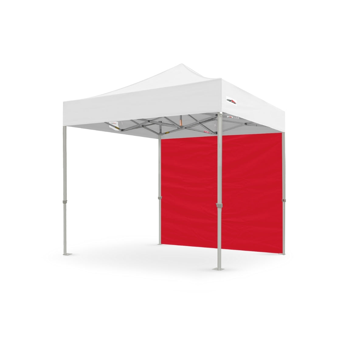Plain 8ft canopy full wall in red for shade and coverage - Flare Shade
