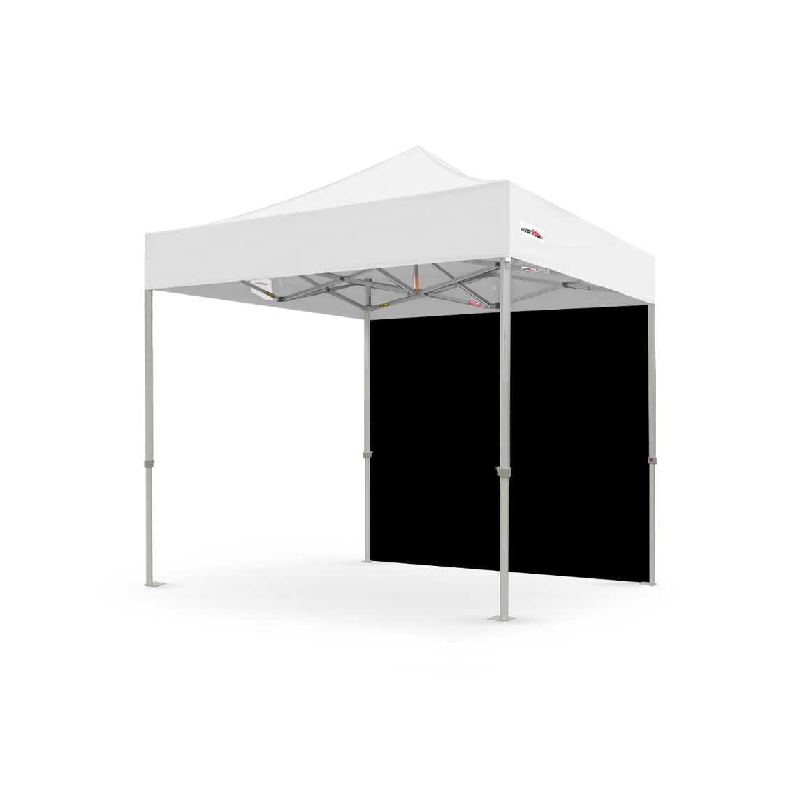 Plain 8ft canopy full wall in black for shade and coverage - Flare Shade