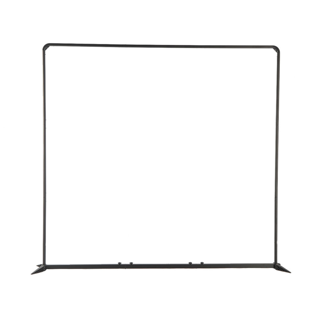 Flare shade's heavy duty frame for media wall