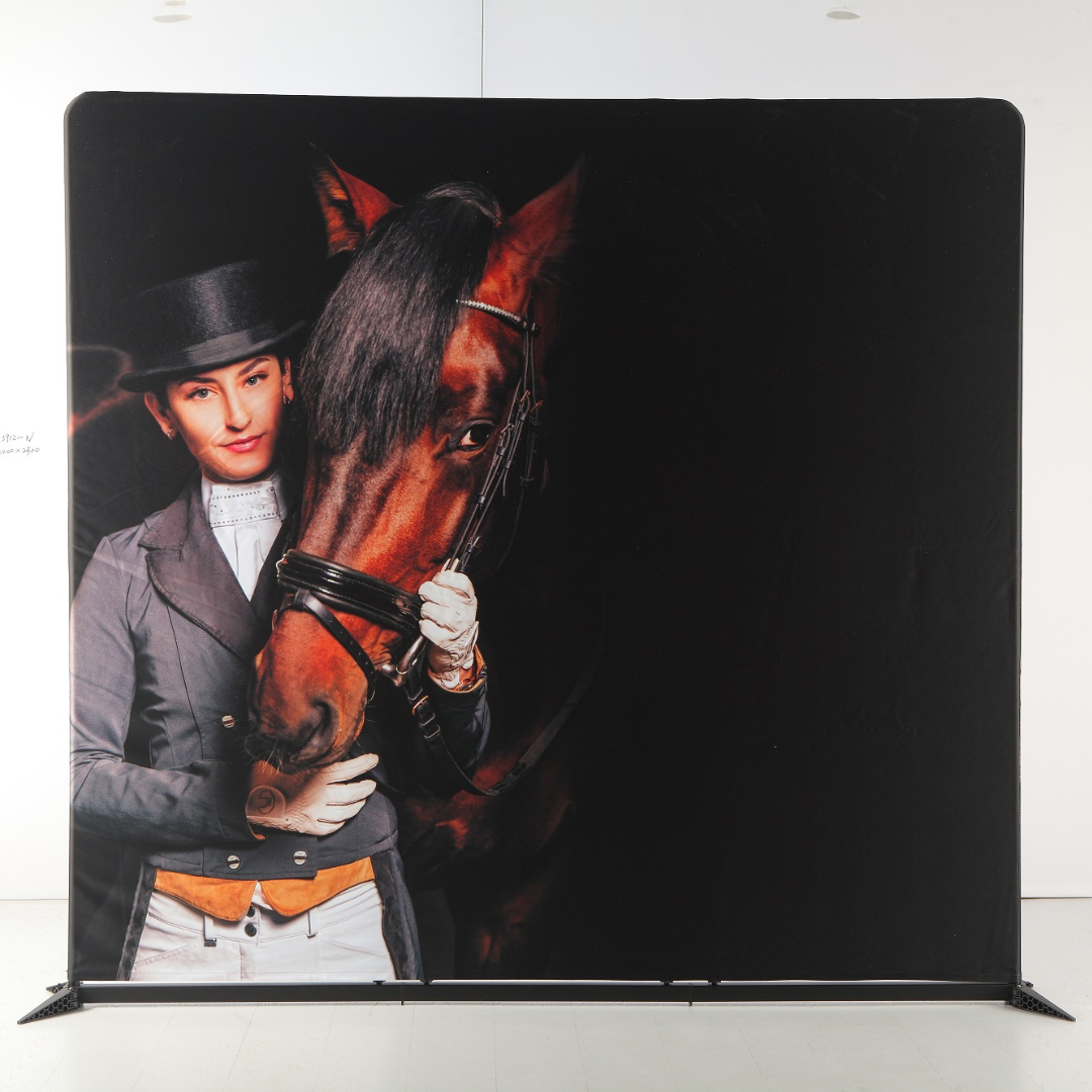 Custom printed Promotional Media Wall for Event and Trade Show Display - Flare Shade