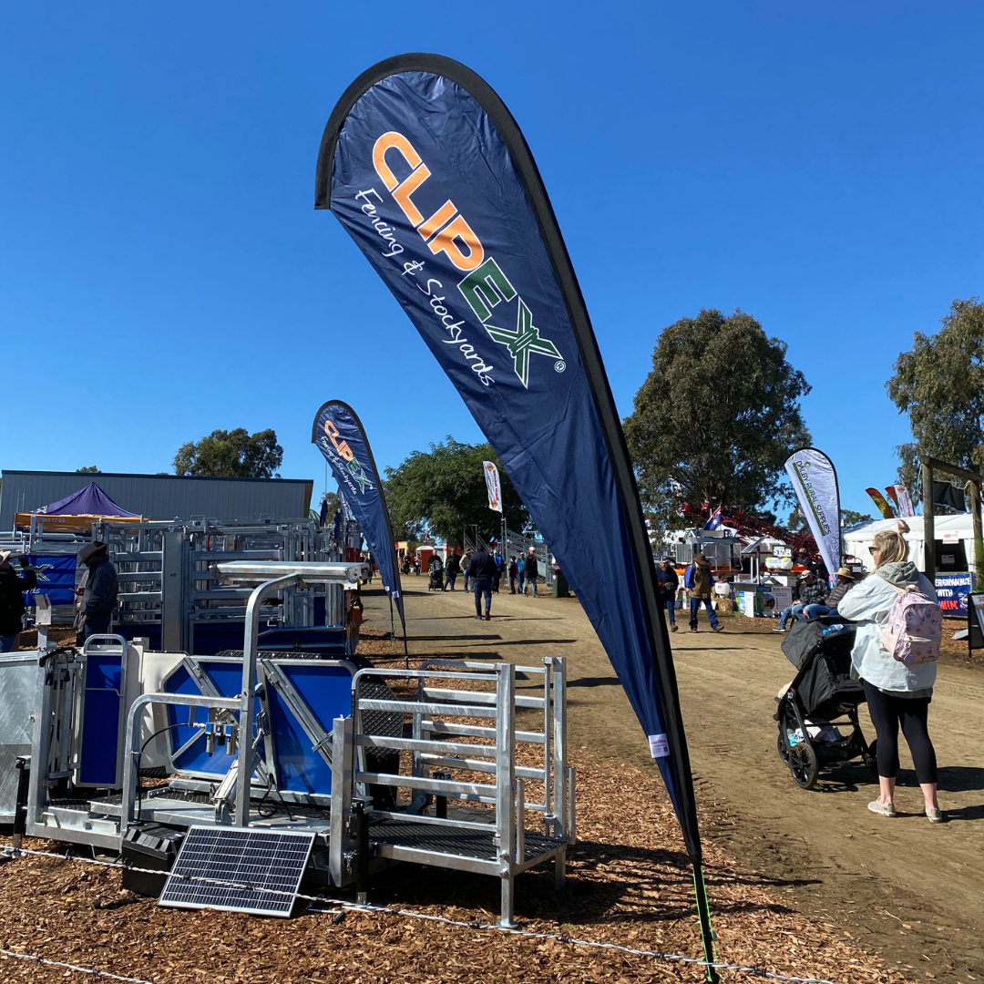 Custom Printed Teardrop Flag for CLIPEX by Flare Shade