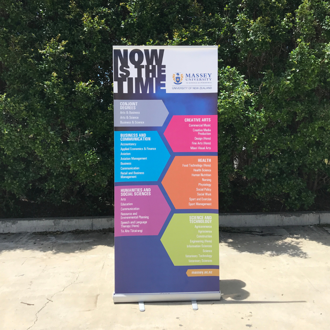 custom printed pull up banner displays - Flare Shade