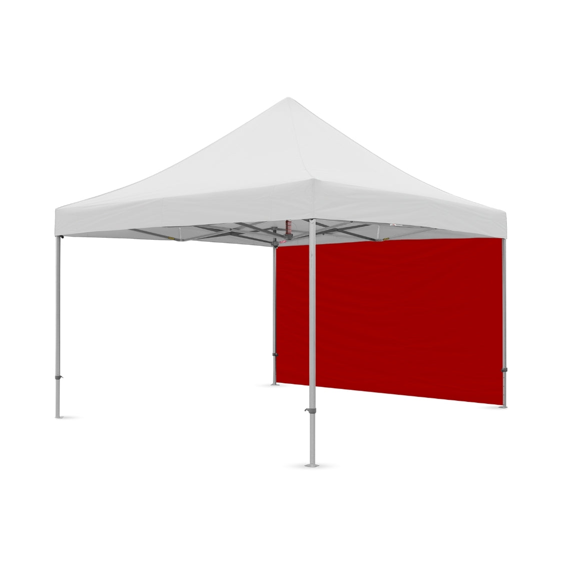 Plain 13ft canopy full wall in red for shade and coverage - Flare Shade