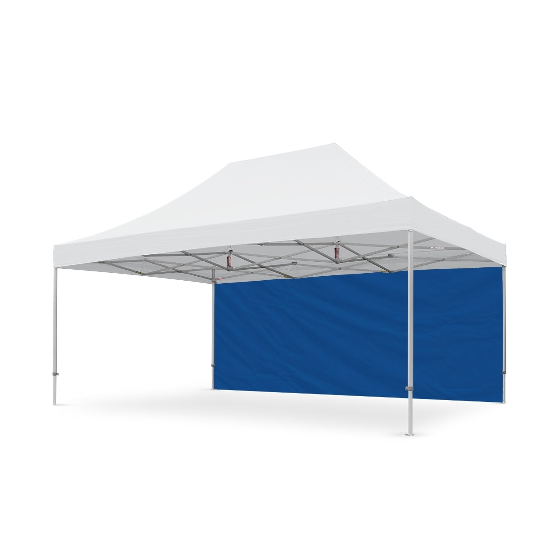 Heavy-Duty Plain 20ft Tec Canopy Full Wall in Blue - Flare Shade
