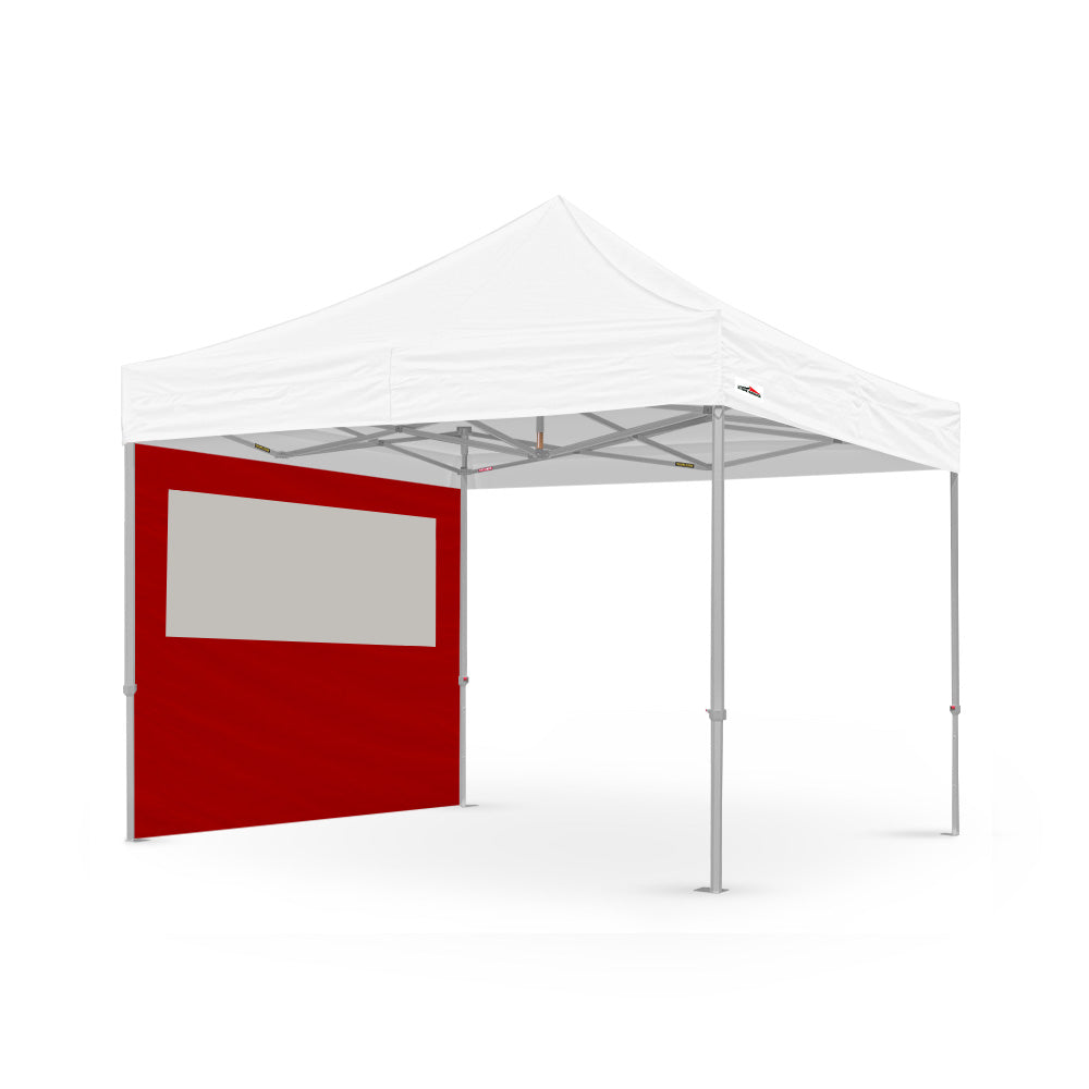 10ft canopy pvc window wall in red - Flare Shade
