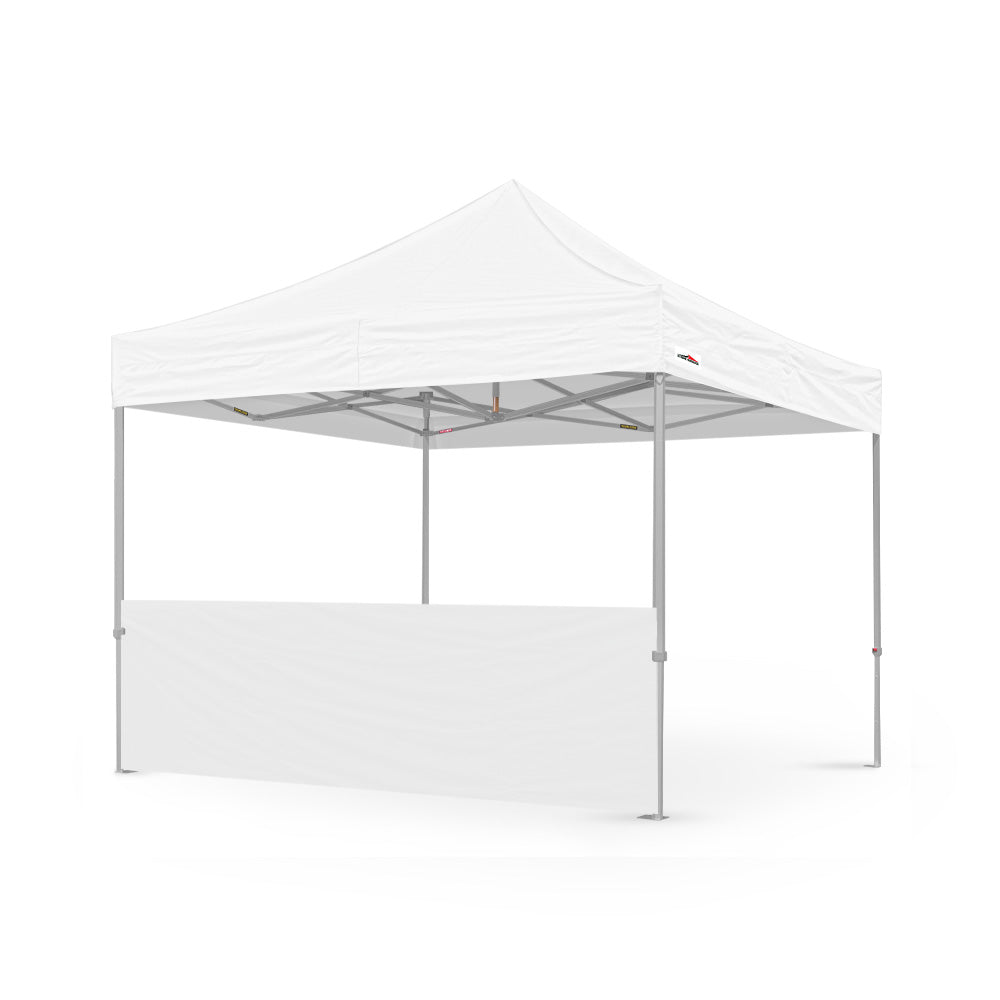 Plain 10ft canopy half wall in white - Flare Shade