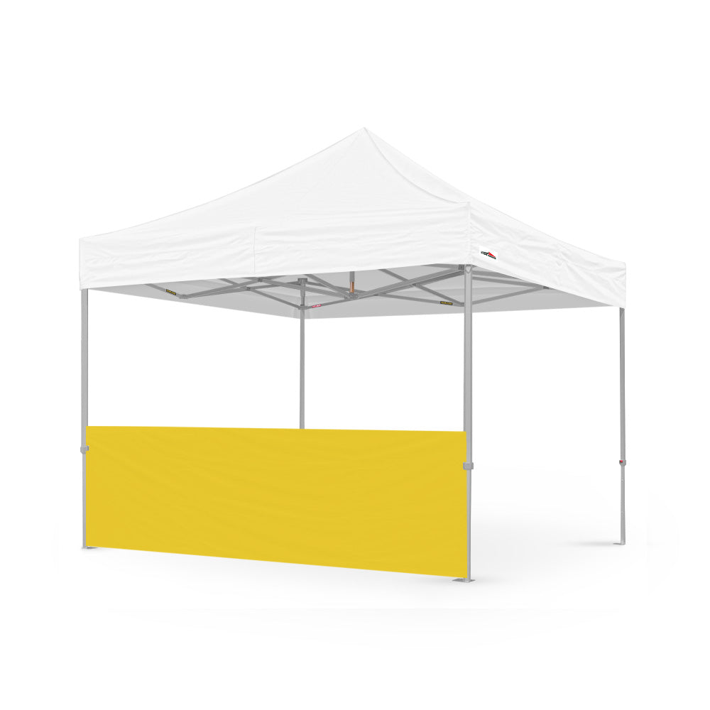 Plain 10ft canopy half wall in yellow - Flare Shade