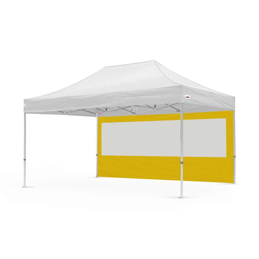 15ft plain canopy pvc window wall in yellow - Flare Shade