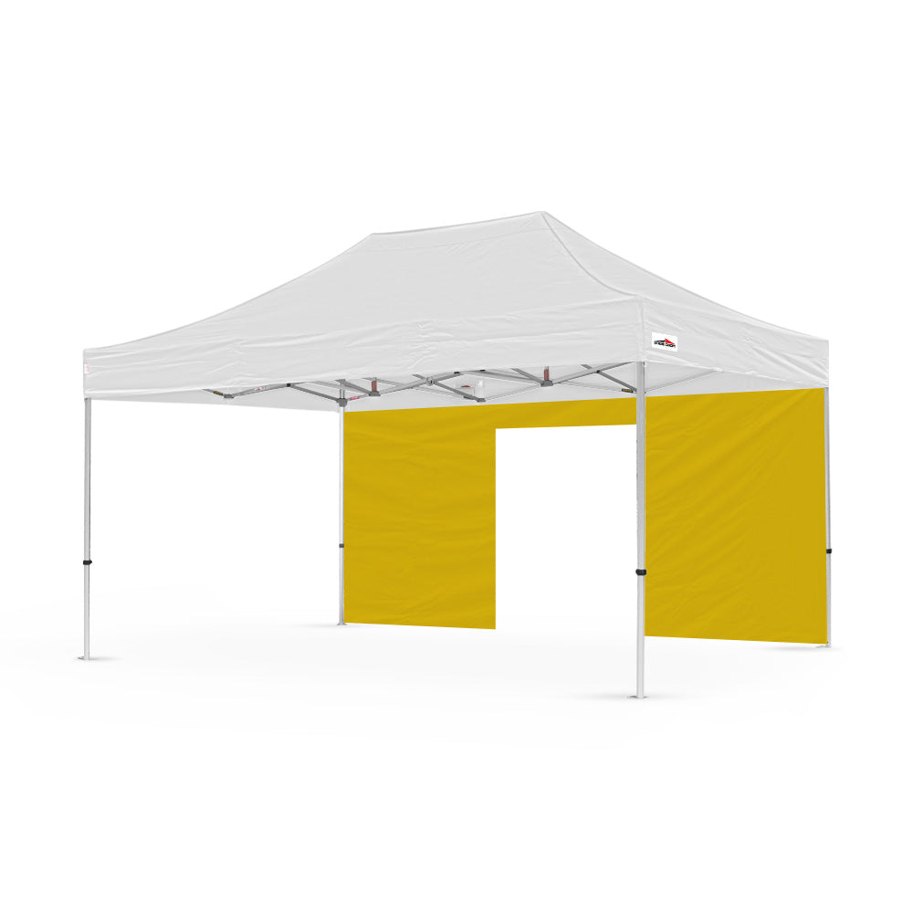500d pvc polyester 15ft plain canopy door wall in yellow - Flare Shade