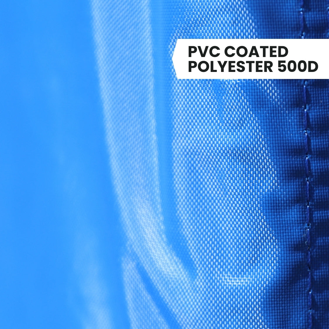 500d pvc coated polyester 10ft canopy wall in blue - Flare Shade