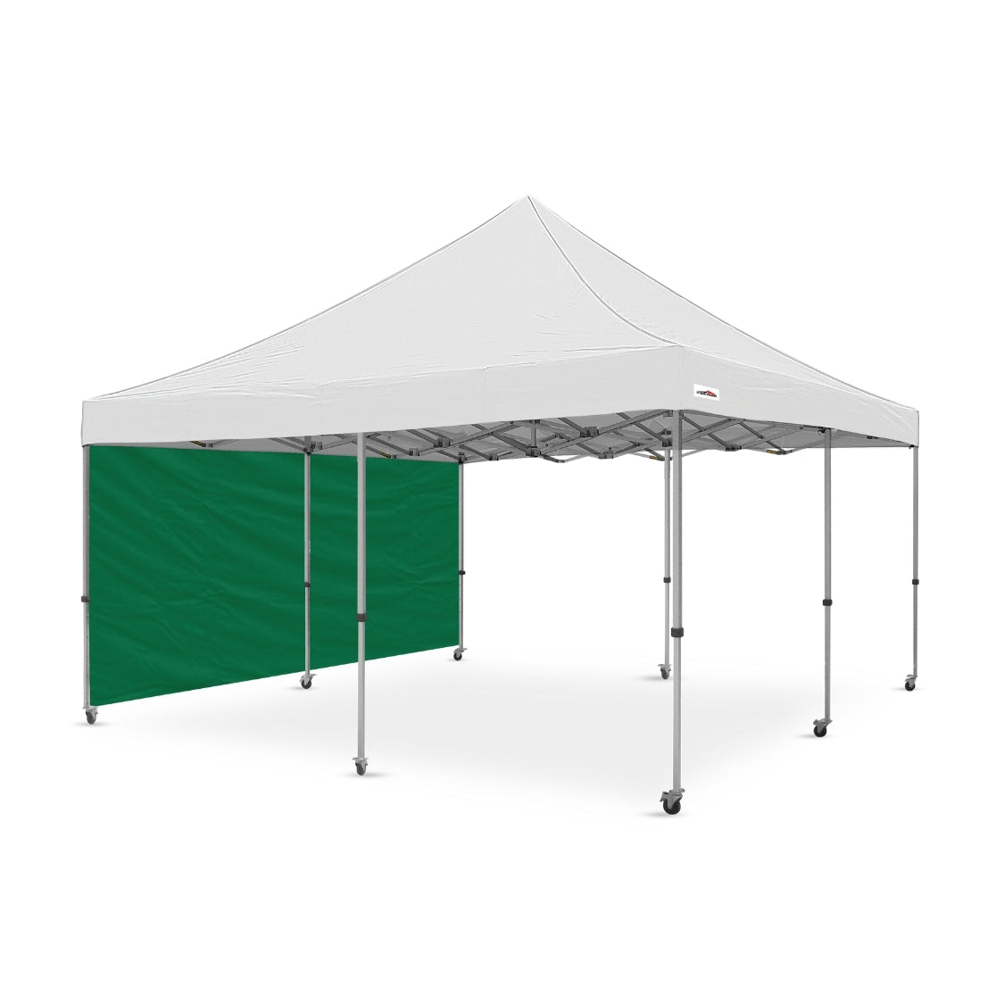 Heavy-Duty Plain 16ft Canopy Full Wall in Green - Flare Shade