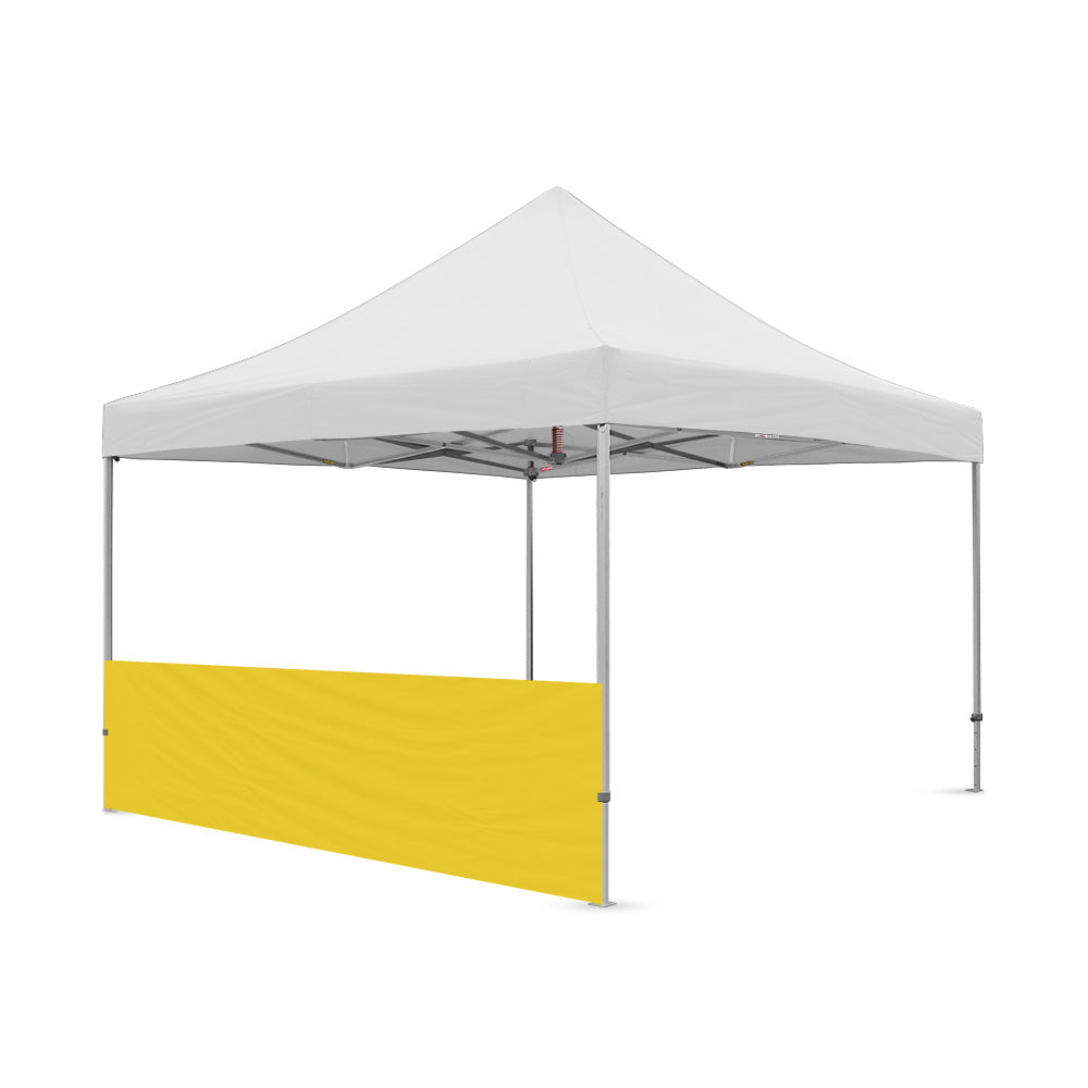 Plain 13ft canopy half wall in yellow by Flare Shade