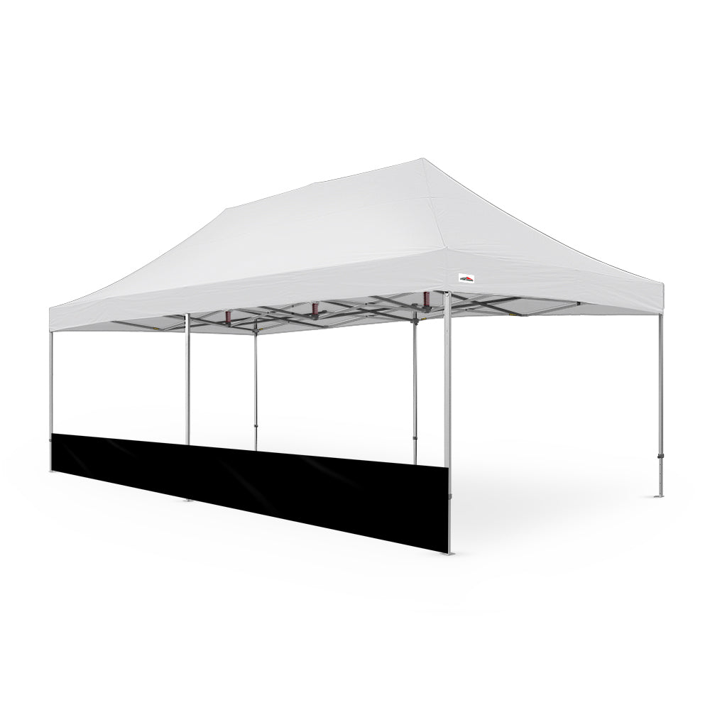 Extra-Large Plain 26ft Canopy Half Wall for Events - Available in Black -Flare Shade