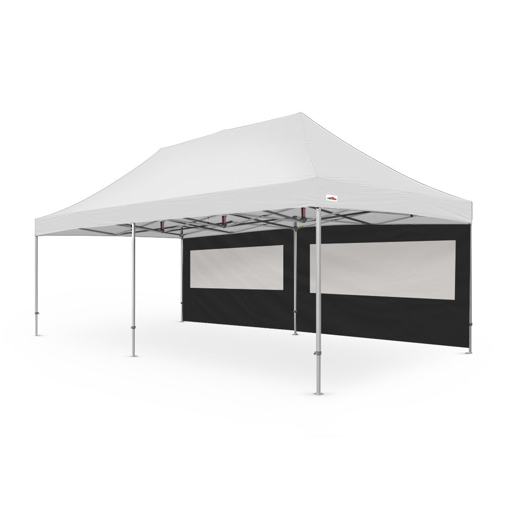 Extra-large plain 26ft canopy pvc window wall for events - available in black - Flare Shade