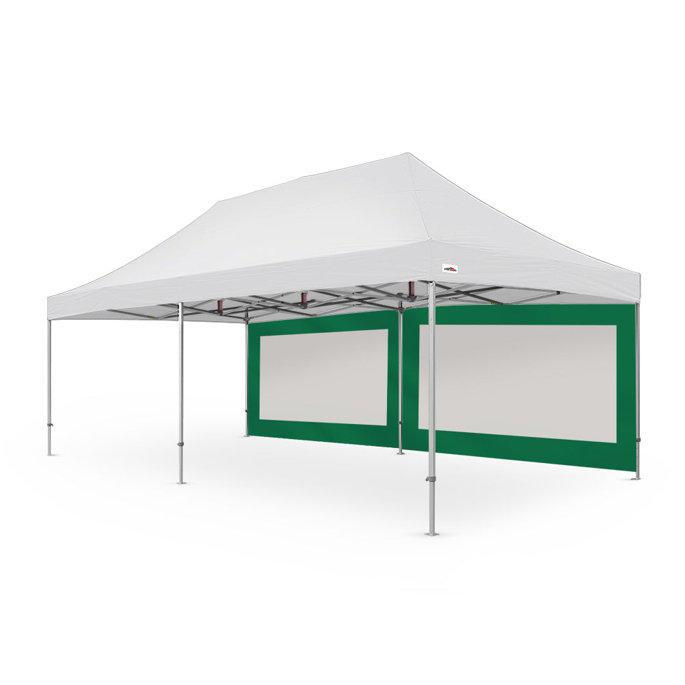Extra-Large Plain 26ft Canopy Mesh Window Wall for Events - Available in Green - Flare Shade