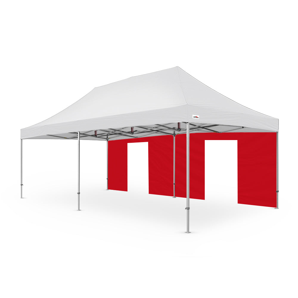 Extra-Large Plain 26ft Canopy Door Wall for Events - Available in Red -Flare Shade