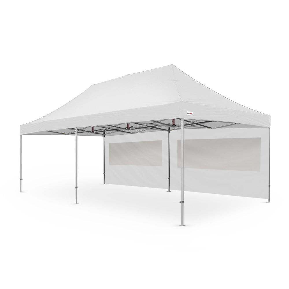 Extra-large plain 26ft canopy pvc window wall for events - available in white - Flare Shade