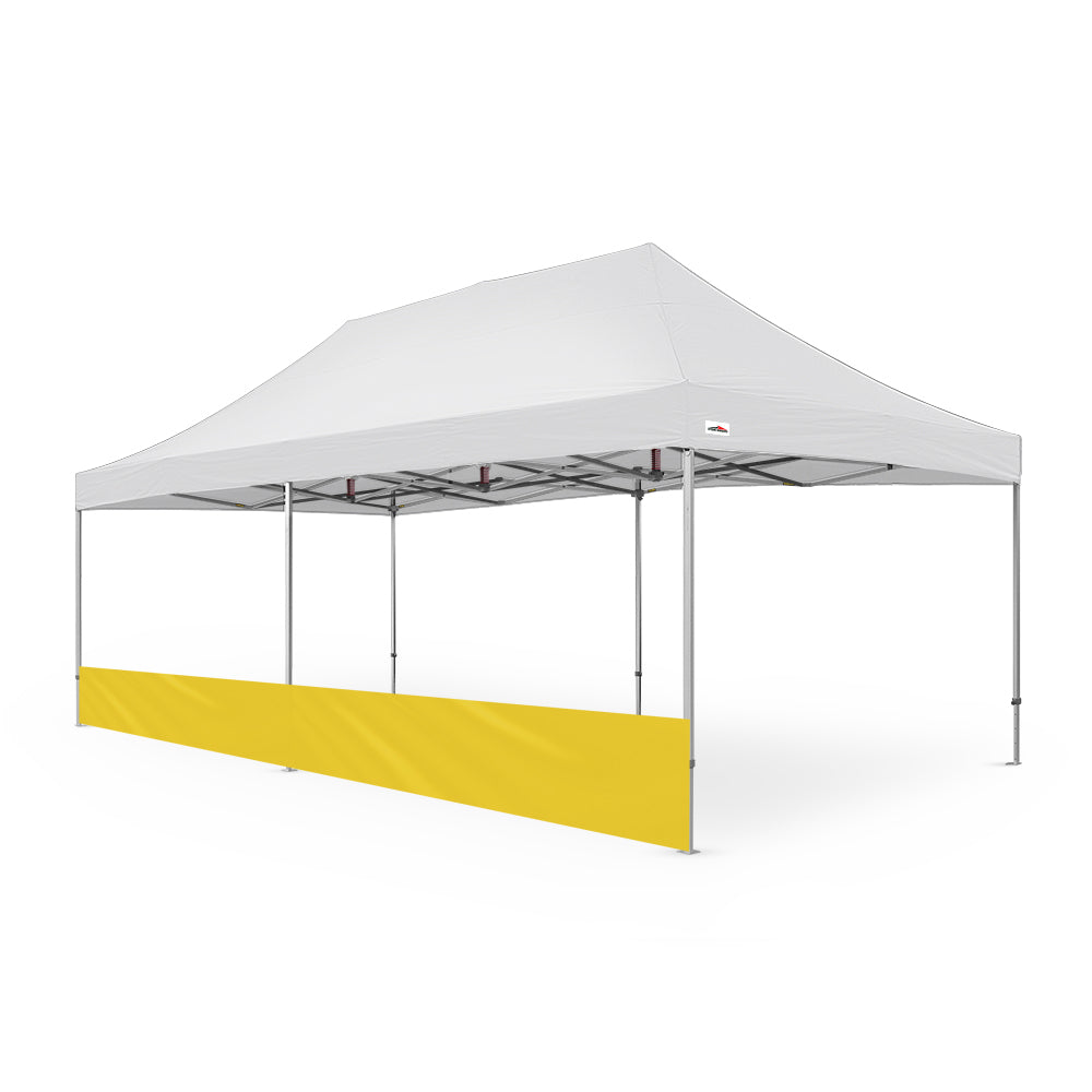 Extra-Large Plain 26ft Canopy Half Wall for Events - Available in Yellow -Flare Shade
