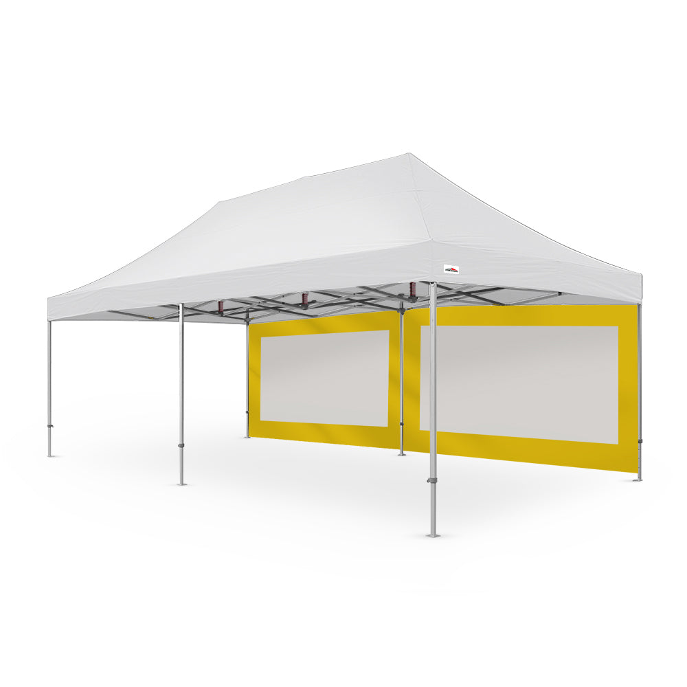Extra-Large Plain 26ft Canopy Mesh Window Wall for Events - Available in Yellow - Flare Shade