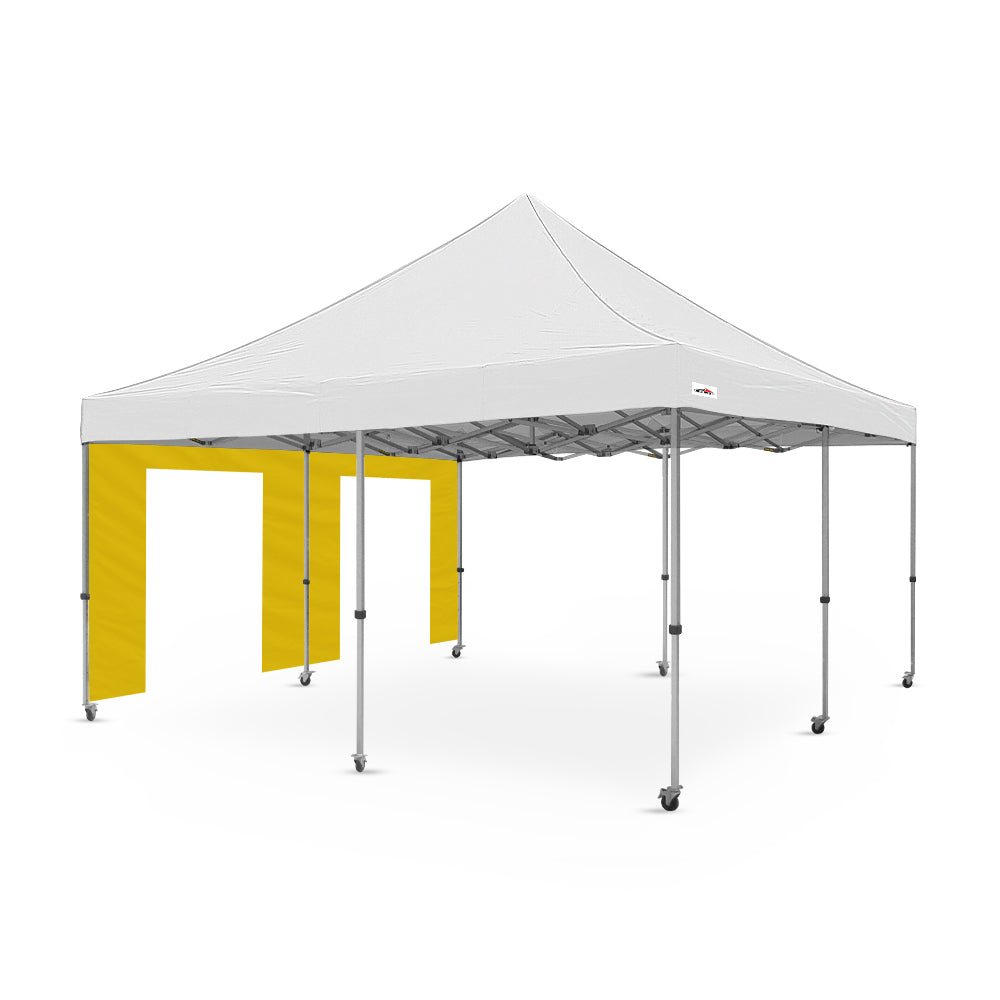 Heavy-Duty Plain 16ft Canopy Door Wall in Yellow - Flare Shade