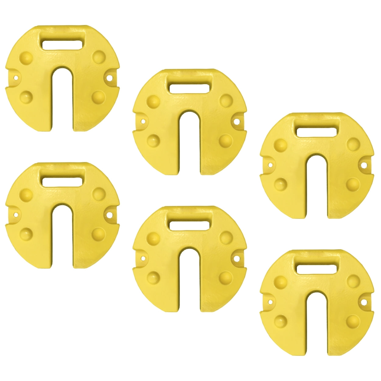 Steel Weight Plate Sets in Yellow of 6 for Canopy Tents - Flare Shade