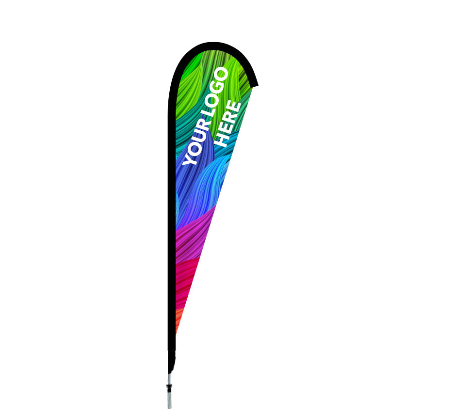 Printed Teardrop Flag (Single or Double Sided) by Flare Shade - Large Size