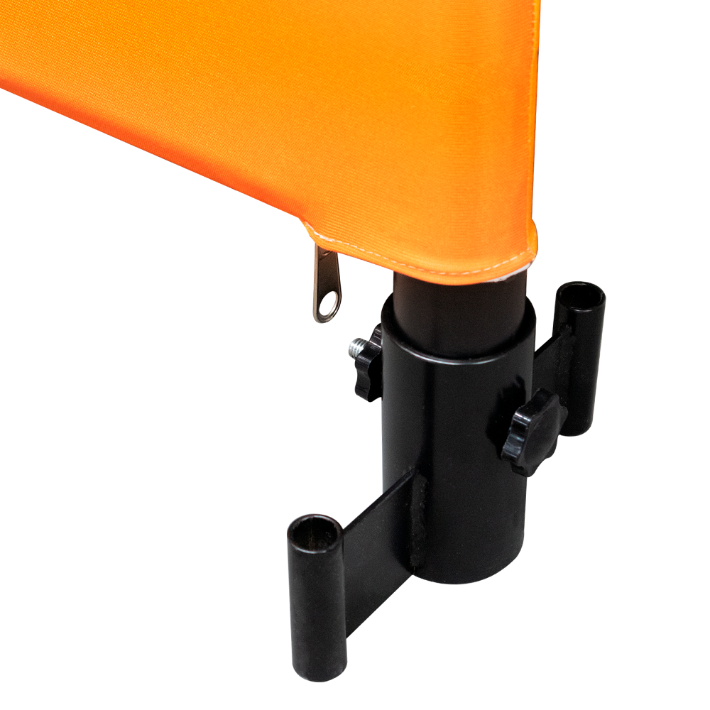 Custom Print Media Wall with Heavy Duty Aluminum Legs