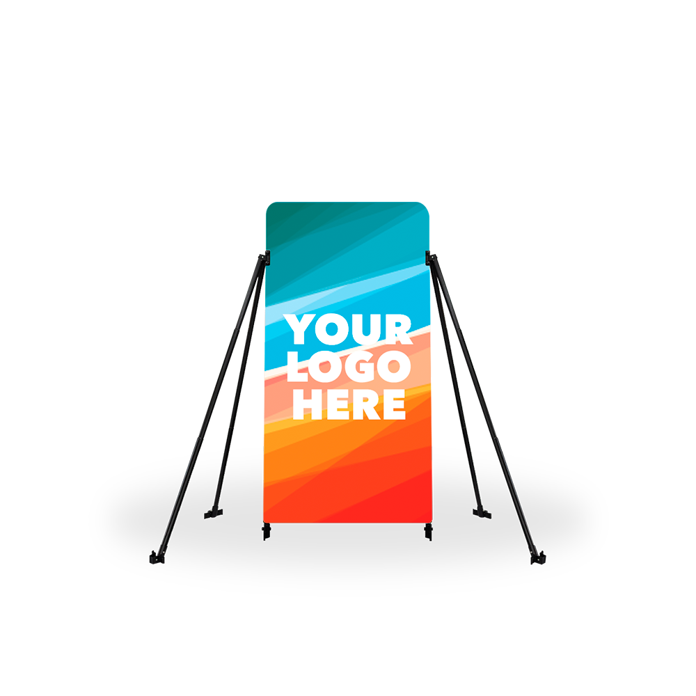 Small Size Outdoor Media Wall Custom Printed - Flare Shade