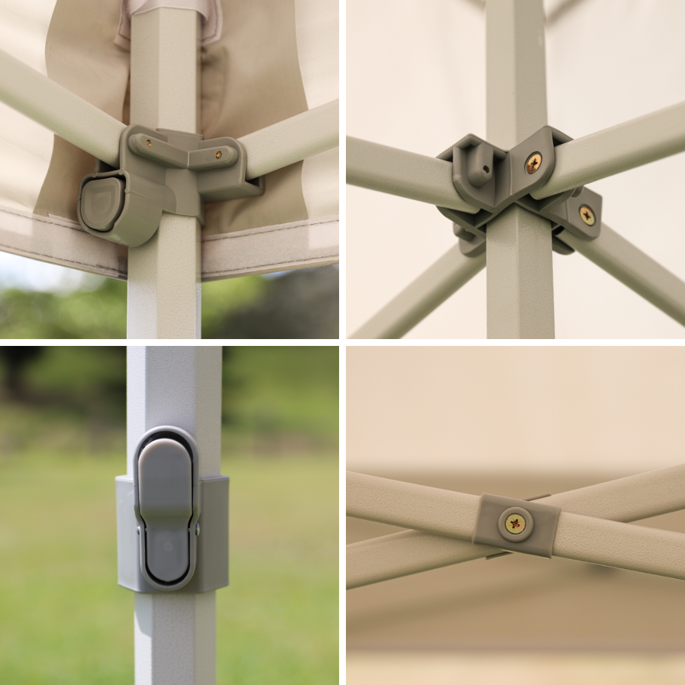 X4 X-Trek Range comes with a hexagonal leg profile, adjustable height, and glide push-button connectors, setup is quick and easy.