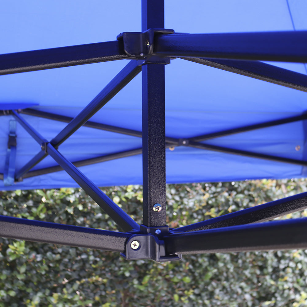 X5 Explorer Canopy with center pole, nylon connector, and steel truss for stability in 80km/h winds - Flare Shade