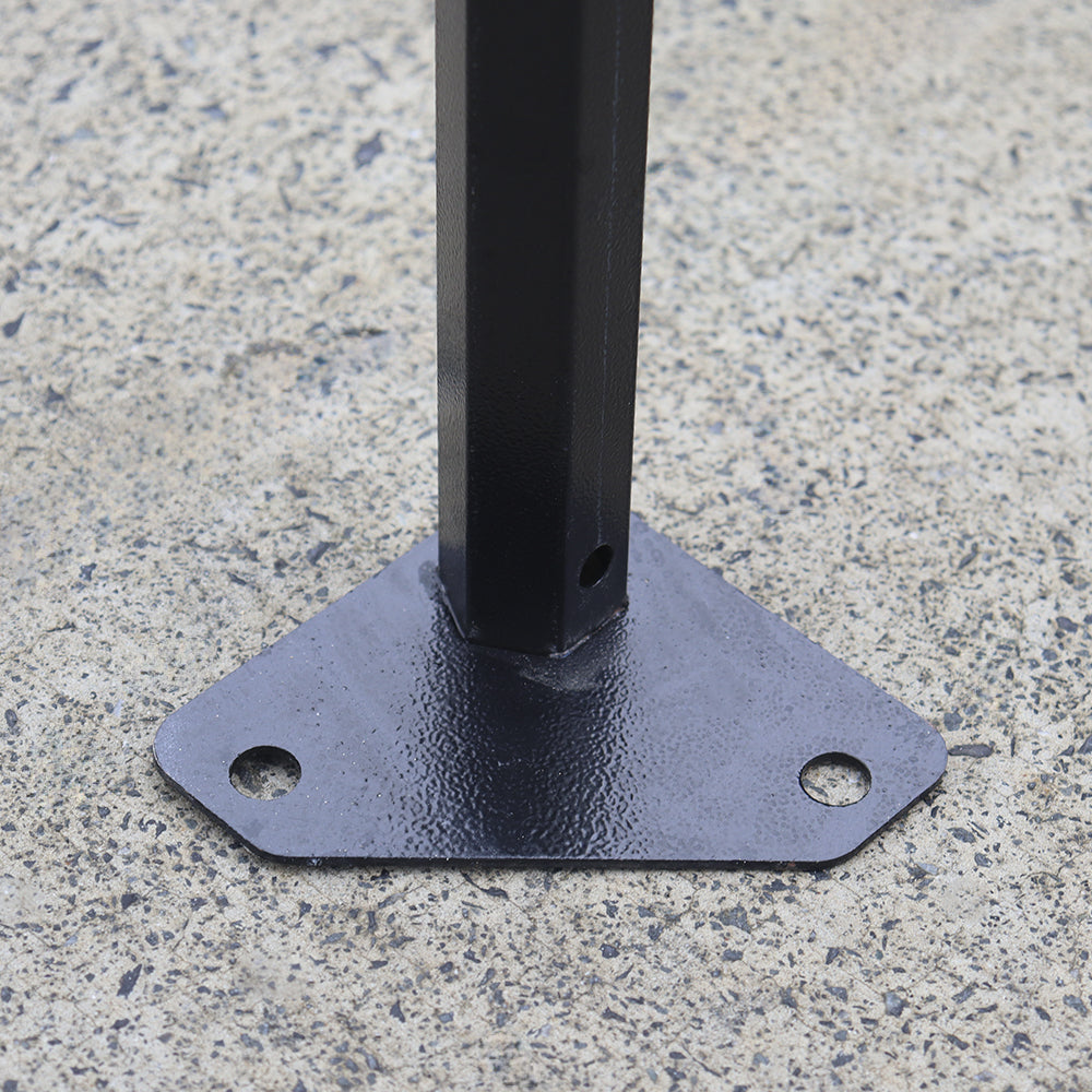 X5 Explorer canopy with steel foot plate for high-impact stability on various ground surfaces - Flare Shade