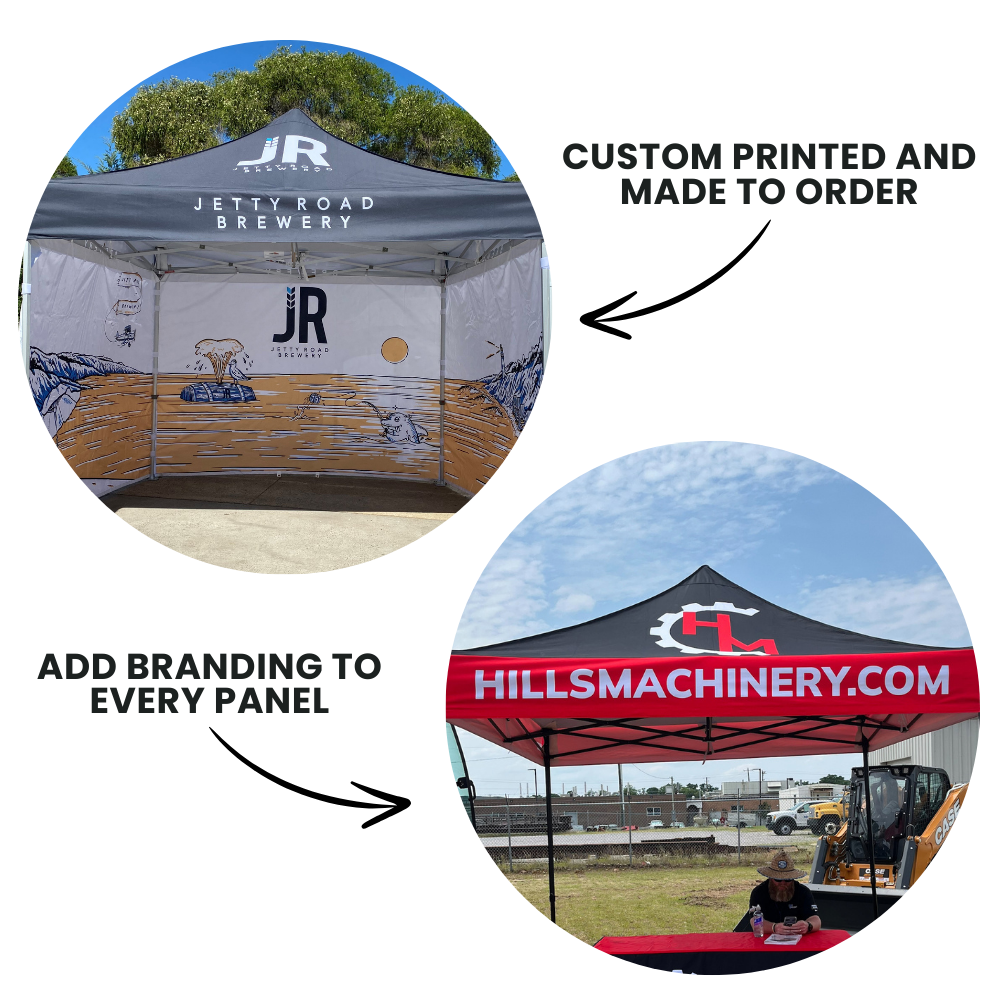 X5 Explorer Printed Canopy - Custom printed with branding on every panel