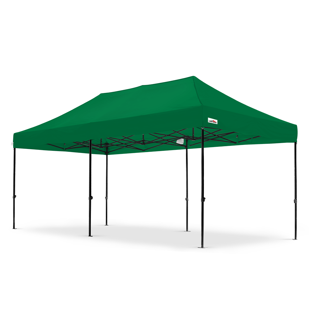 Medium Duty X5 Explorer 10'x20' Canopy Tent in Green - Flare Shade