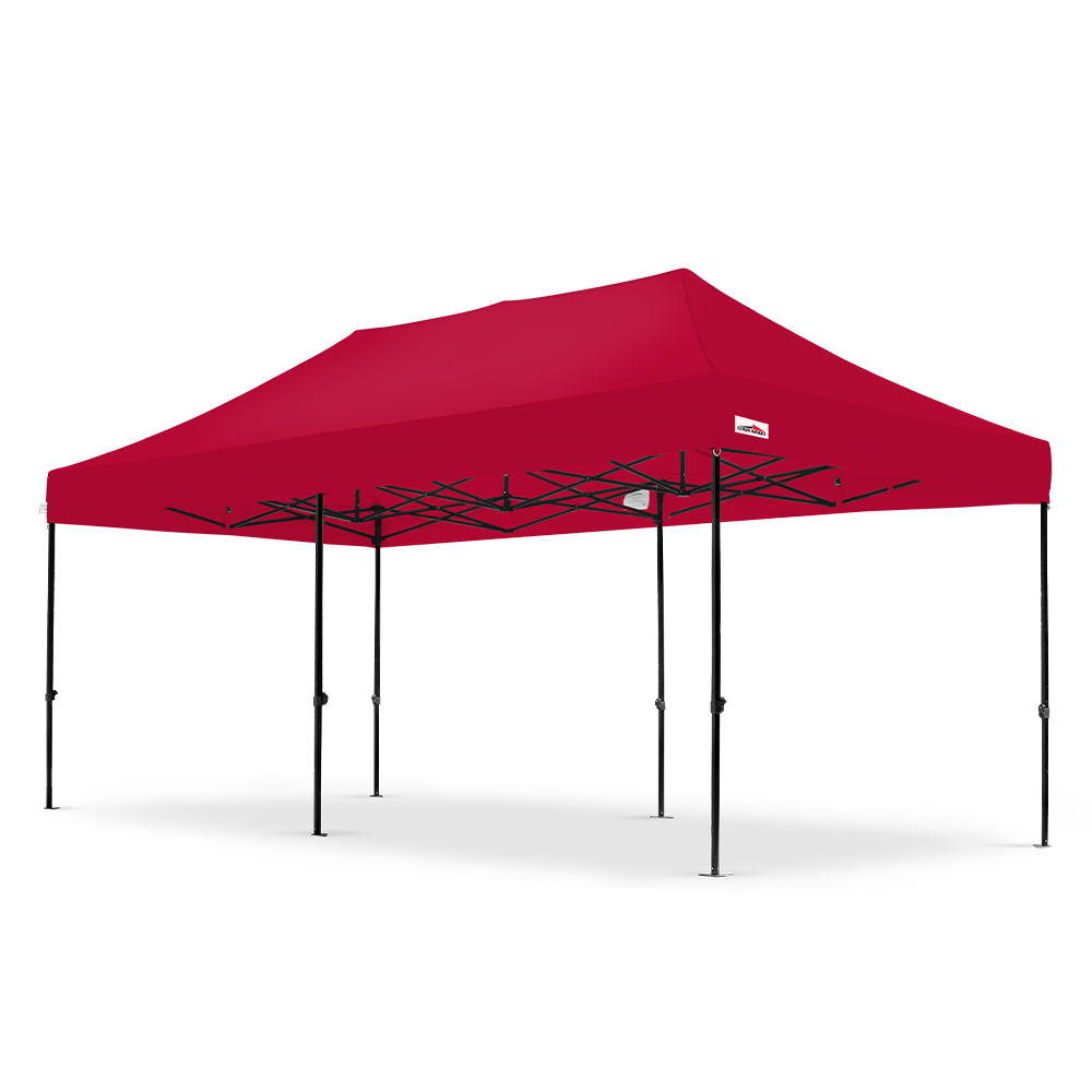 Medium Duty X5 Explorer 10'x20' Canopy Tent in Red - Flare Shade