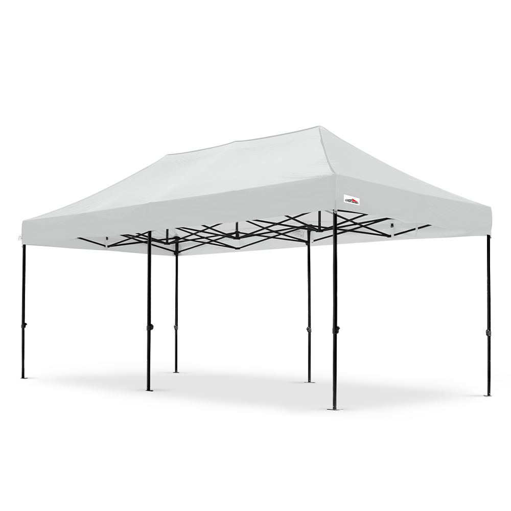 Medium Duty X5 Explorer 10'x20' Canopy Tent in White - Flare Shade