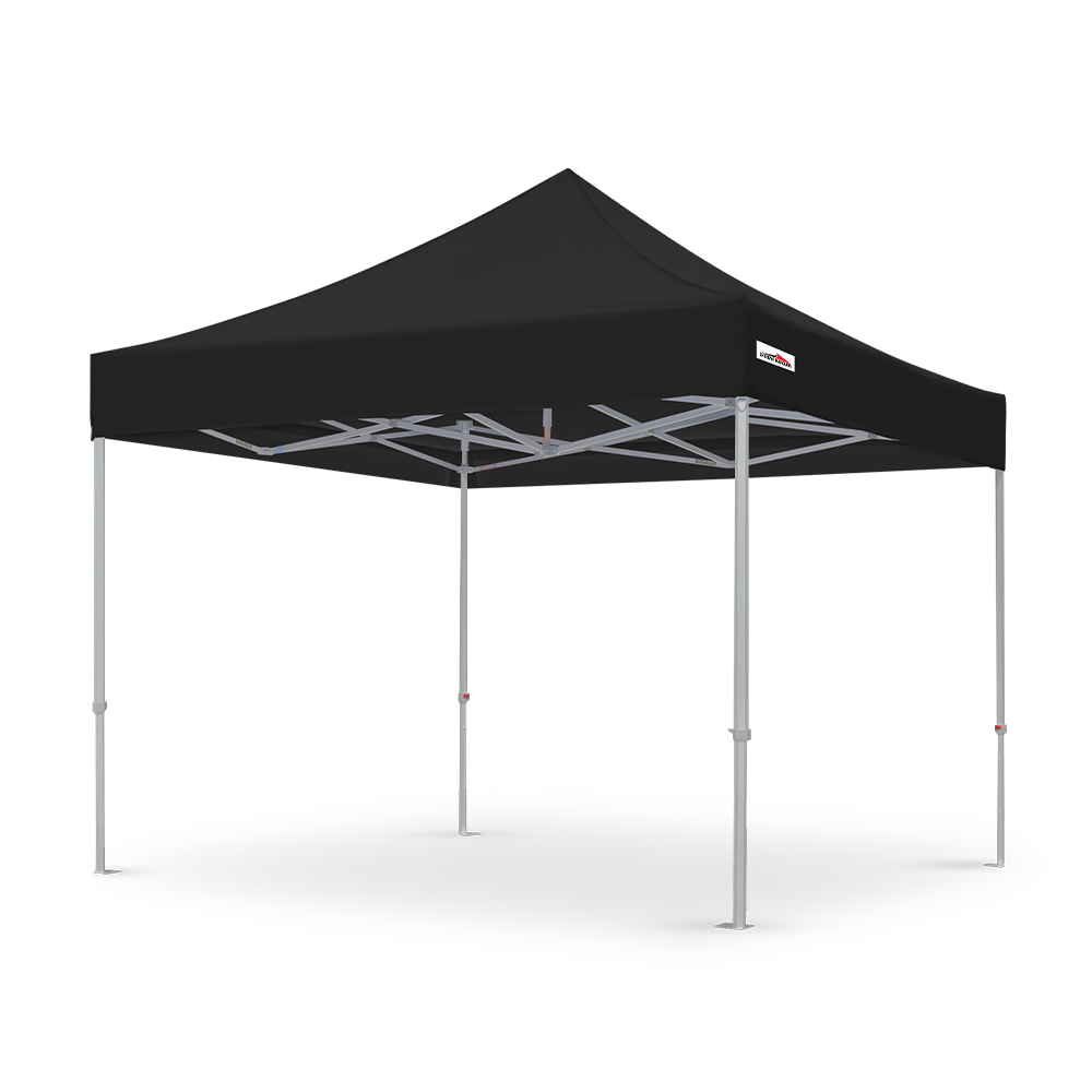 X6 Velocity Black 10x10 Canopy Tent - High Strength Canopy with Aluminum Frame - Flare Shade