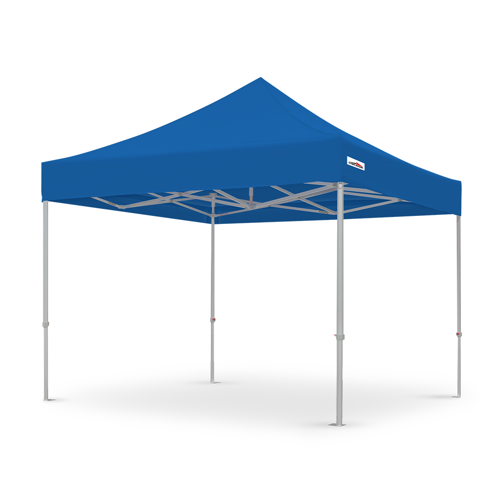 X6 Velocity Blue 10x10 Canopy Tent - High Strength Canopy with Aluminum Frame - Flare Shade