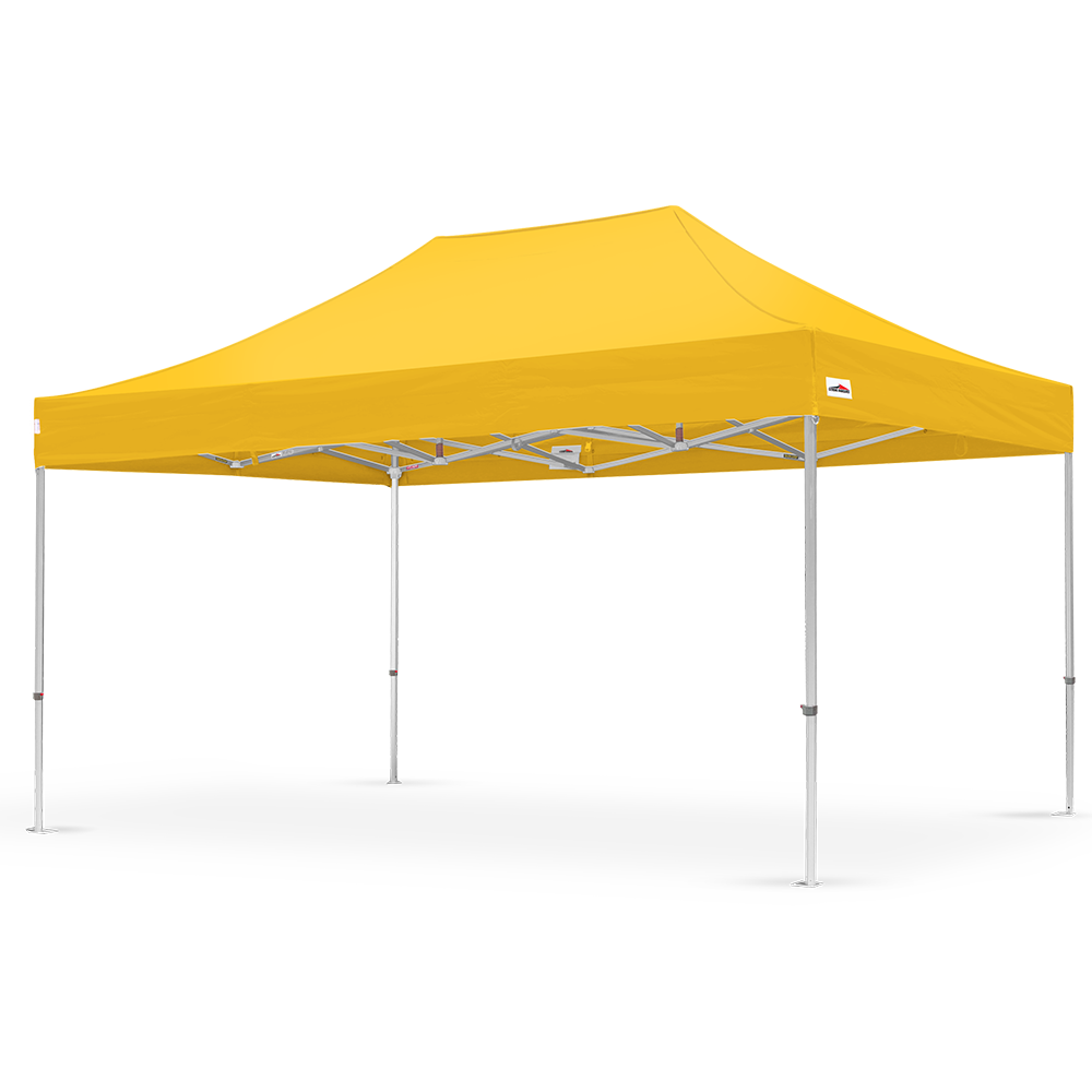 X6 Velocity 10x15ft Canopy Tent in Yellow - High Strength - Flare Shade