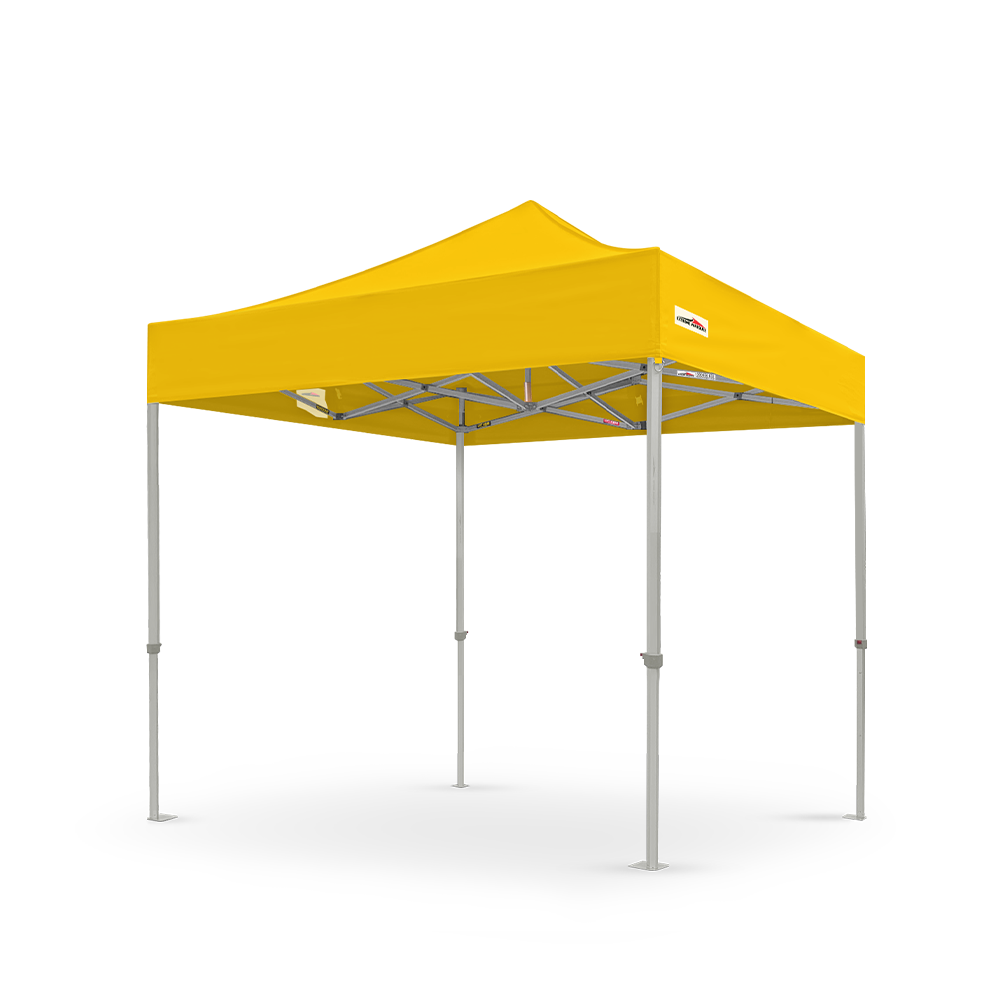 X6 Velocity Plain 8x8 Canopy Tent in Yellow - High strength with Light Weight Aluminum Frame