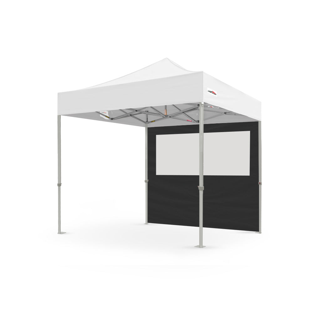 8ft plain canopy pvc window wall in black - Flare Shade