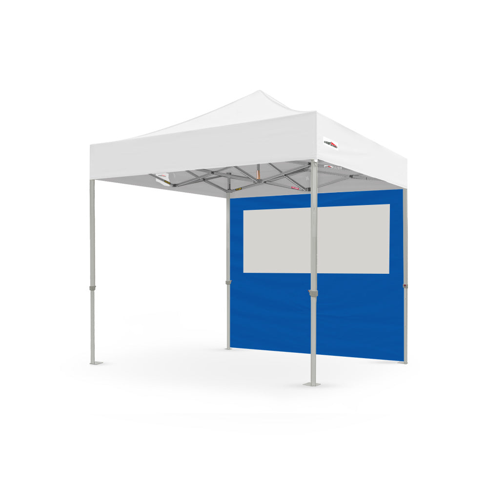 8ft plain canopy pvc window wall in blue - Flare Shade