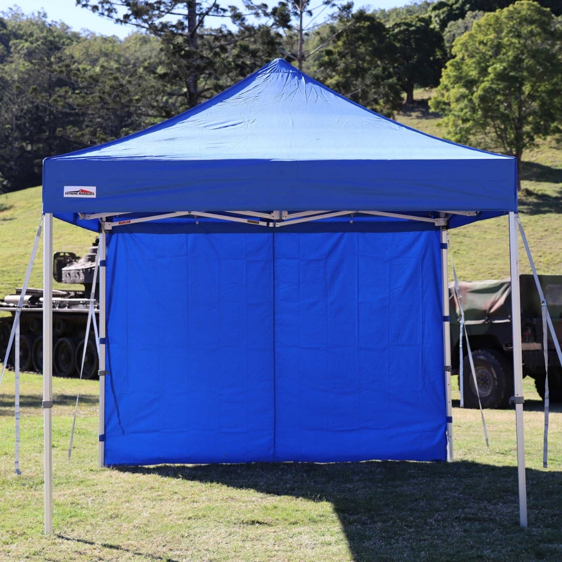 Plain canopy full wall in blue - Flare Shade