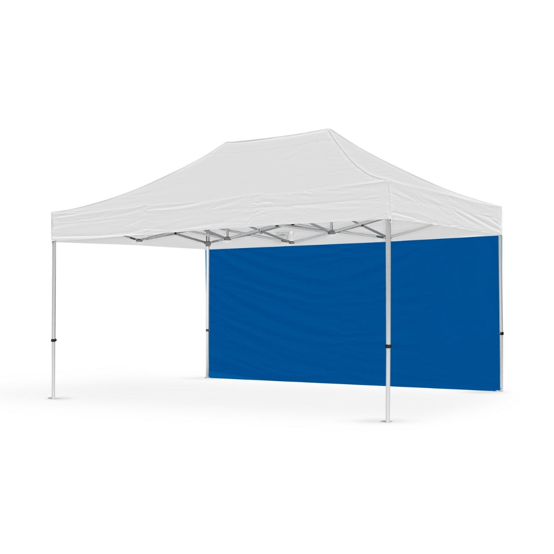 500d pvc polyester 15ft plain canopy full wall in blue - Flare Shade