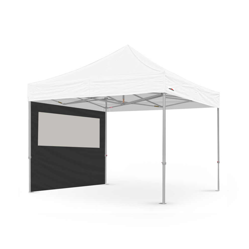 10ft canopy pvc window wall in black - Flare Shade