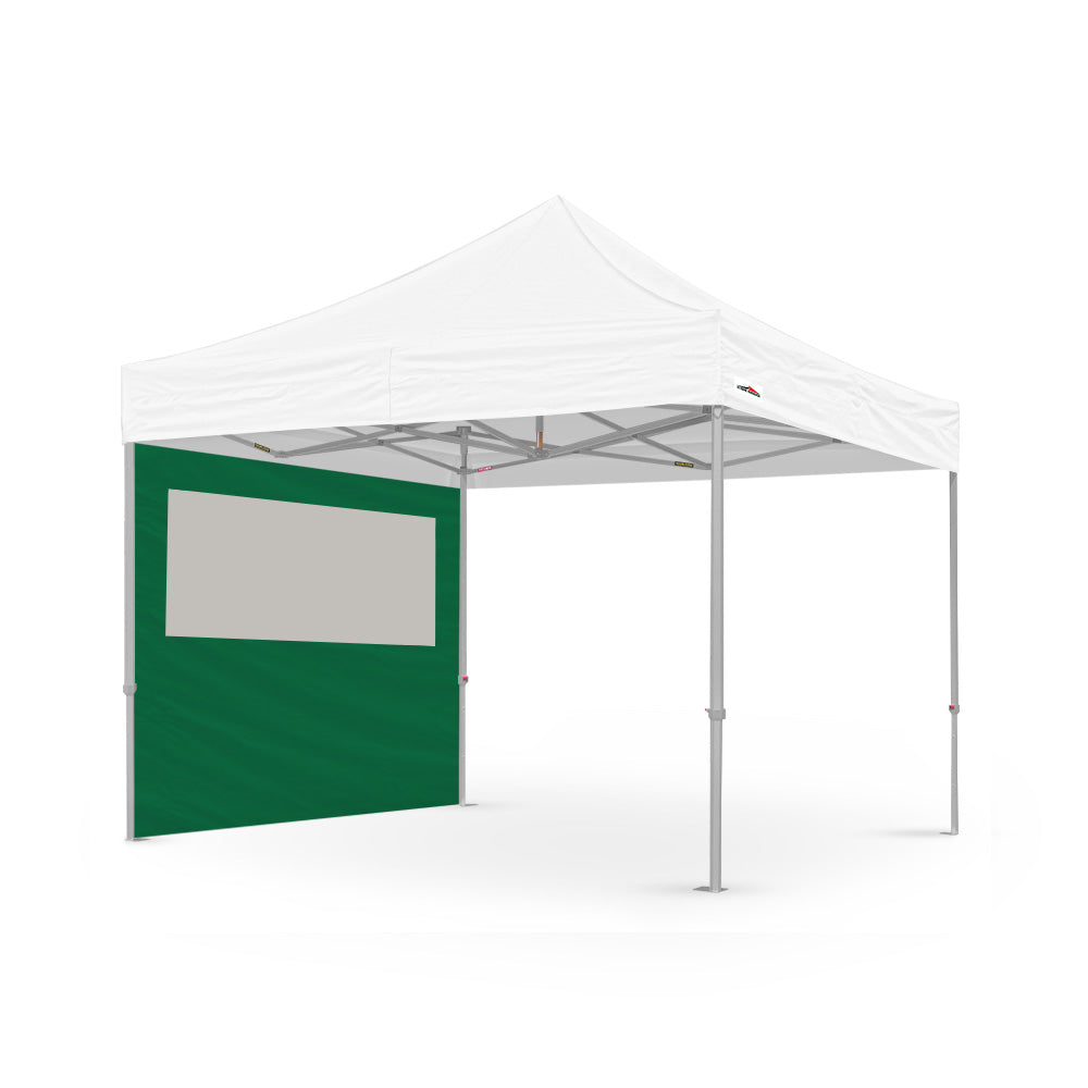 10ft canopy pvc window wall in green - Flare Shade