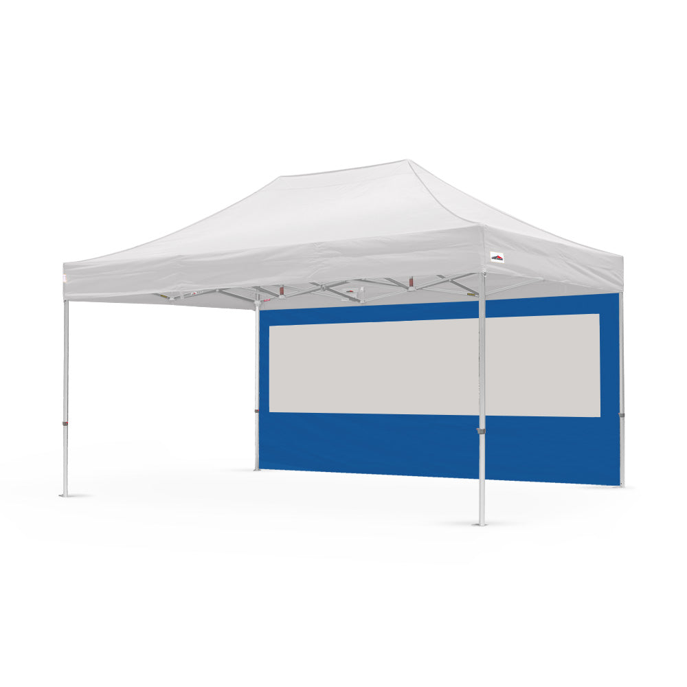 15ft plain canopy pvc window wall in blue - Flare Shade