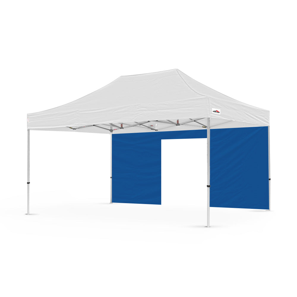 500d pvc polyester 15ft plain canopy door wall in blue - Flare Shade
