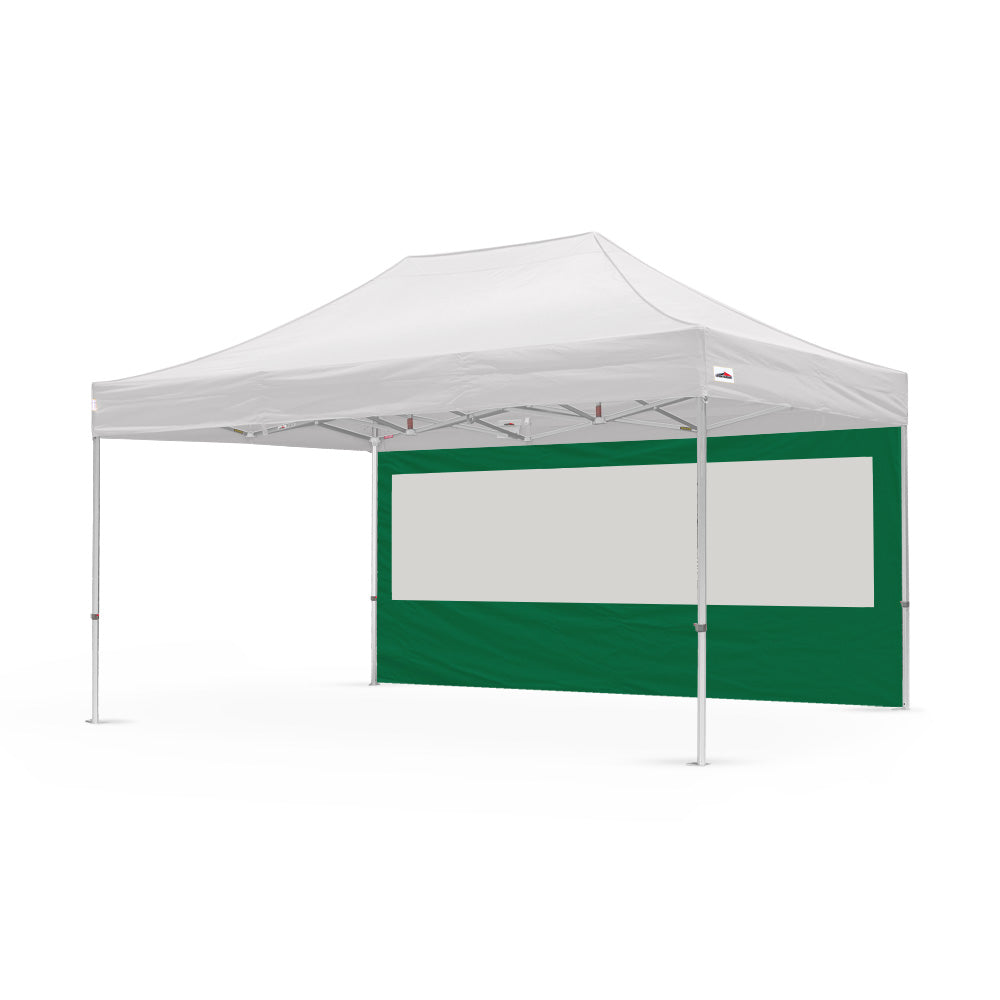 15ft plain canopy pvc window wall in green - Flare Shade