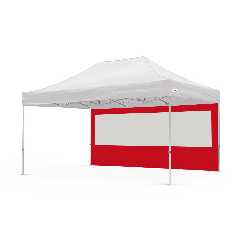 15ft plain canopy pvc window wall in red - Flare Shade